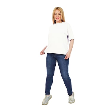 لا كولكشن تيشرت للنساء - أبيض