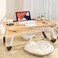 Generic Laptop Desk Bed Table Tray, Lap Desk Bed Table For Breakfast Serving Tray, Notebook Table With Tablet Slots And Cup Holder For Couch Floor For Adults/Students/Kids