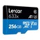 Lexar High Performance microSDHC with Adapter 633x 256GB UHS-I Black/Blue