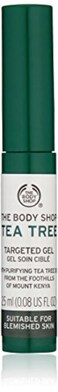 The Body Shop Tea Tree Targeted Gel, Made With Tea Tree Oil, For Blemish-Prone Skin, 0.08 Oz.