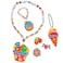 Eazy Kids DIY Kids Art &amp; Craft Crystal Pendant Making &amp; Coloring Set XL- Dessert