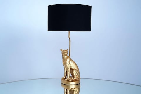 Pan Emirates Home Furnishings Home Jaguar E27 Table Lamp 36X36X64 cm- Gold