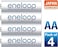 Eneloop (AA) 4-Cells Pre-Charged 2000mAh Rechargeable Batteries