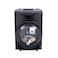 Olsenmark Rechargeable Party Speaker - Portable Handle With Disco Lights &amp; Includes Remote &amp; Mic For Karaoke, Compatible With Sd Card, Fm, Bluetooth, 2500 Pmpo, 2 Years Warranty