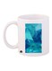 Triangle Printed Mug White/Blue Standard Size