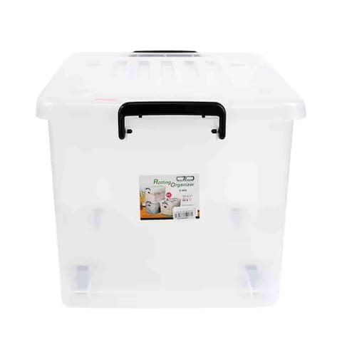 Songa Rolling Organizer 100 Liters Transparent