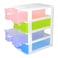 4 Stack Plastic Cabinet Drawer