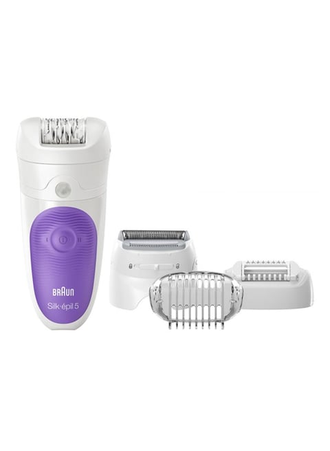 Braun - Epilator With 4 Attachments White/Purple