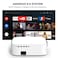 Wownect Android Projector [500ANSI Lumens/Screen Size 220 inch]Native 1080P FULL HD Android 9.0 TV Download Apps Bluetooth Wifi Projector 4K Supports Home Theater Outdoor Video Projectors - White
