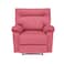 In House Velvet Rocking Recliner Chair - Dark Pink - NZ10