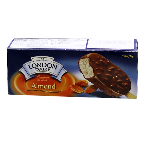 London Dairy Chocolate Almond Ice Cream Stick 110ml