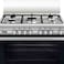 Glemgas Freestanding Cooker 90x60Cm 5 Burner Full Safety SE9612GIFS Silver/Black