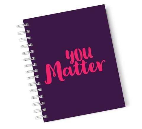 Loud Universe Hardcover Notebook You Matter Motivation Spiral Notebook with Premium High Quality Paper A5 Size