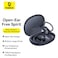 Baseus Eli Sport 1 Open Ear Air conduction Earphones Bluetooth 5.3 Wireless Earbuds With Earhooks 30H Battery Life IPX4 Waterproof Immersive Stereo Sound Headphone For Gym/Running And Many More Black