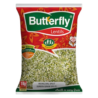 Butterfly Lentils Split Mung Dal 1Kg