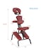 Coolbaby Portable Massage Chairs Tattoo Chair Therapy Chair 4 Inches Thickness Sponge Height Adjustable Folding Massage Chair Face Cradle Salon Massage Chair Spa Chair Carrying Bag