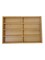 Bamboo Makeup Cosmetic Organizer Storage Center with 6 Sections for Bathroom Countertops, Vanity - Holds Brushes, Lipstick, Lip Gloss, Concealers, Mascara, Eye Pencils - Natural