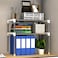 Double layer Metal Microwave Oven Stand ，Over The Rack Storage Organizer for Home Kitchen Bathroom Countertop Storage