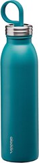 Aladdin ChilLED Thermavac Stainless Steel Water Bottle 0.55L Aqua Blue &ndash; Double Wall Vacuum Insulated Reusable Water Bottle, Keeps Cold For 9 Hours, Bpa-Free, Leakproof, Dishwasher Safe