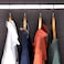 Royalford 4Pcs Rotating Wooden Hanger Set &ndash; Made From Quality Natural Wood, Clothes Coat Garment Suit Hangers - Twisted Hook, Convenient Size, Elegant &amp; Non-Slip Design For Organizing Your Wardrobe