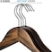 ZOBER High-Grade Wooden Suit Hangers with Non Slip Pant Bar 20 Pack (Vintage Wood)