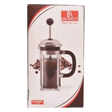 BA COFFEE PLUNGER CHROME 600ML
