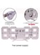 Generic 3D LED Digital Alarm Desk Clock White 21.2 X 8.3 X 3.5Centimeter