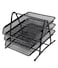 Masco Metal Three Tier Stationery Tray Black
