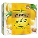 Buy Twinings Infuso Lemon And Ginger Tea Bags 3.2g x Pack of 50 in Kuwait