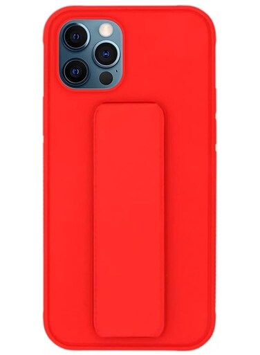 Zolo Finger Grip Holder and standing cover with Car Magnetic Multi-function Shockproof Protective Case Cover For iphone 11 Pro Red