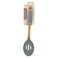 Home Pro Silicone Head Slotted Spoon Blue And Beige
