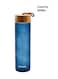 Smash Fashion Glass Water Bottle With Wooden Cap, 600ml