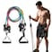 Generic - 11pcs/set Fitness Rubber Expander Resistance Bands Tubes Yoga Pull Rope Sport Fitness Gum Workout Exercise Bands Gym Sport