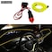 Generic Neon Light EL Wire Rope Tube Surrounding LED Strip Car Interior Lighting Decoration Garland Wire Flexible Neon Light 2 Meter Yellow