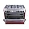 Bertazzoni Full Gas Cooker MAS905GGVLVIC Burgundy/Silver 90cm
