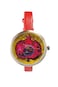 Biggdesign Pomegranate Patterned Wrist Watch, 40 mm Stainless Steel Case Diameter, Women Watch, Red Wrist Watch, Custom Design