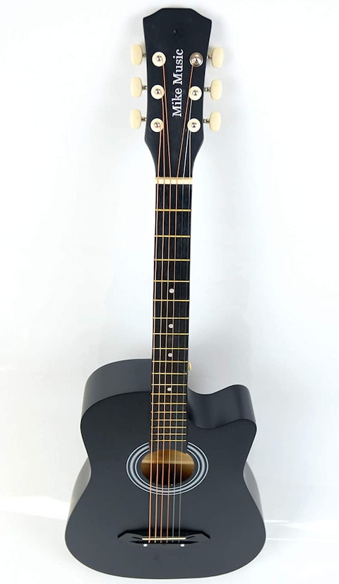 Mike Music 38 inch Acoustic Guitar with Bag and Strap (black)