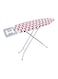 Delcasa Portable Foldable Turkey Ironing Board With Heat Resistant Cover And Steam Iron Rest, Red/White/Grey, 112X34cm