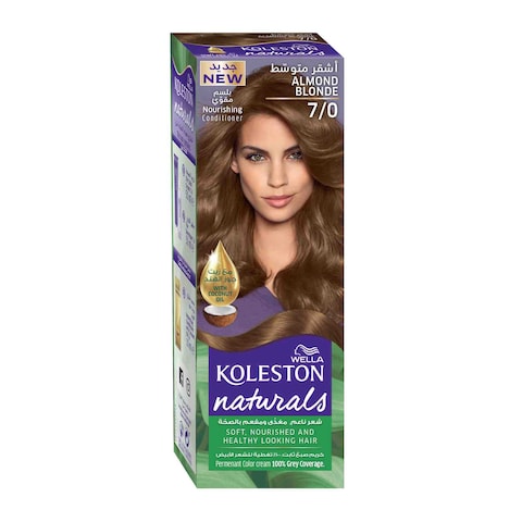 Buy Wella Koleston Naturals Hair Colour 7/0 Medium Blonde in UAE