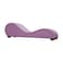In House Romantic Chaise Longue Luxury And Romantic Design Sofa With Bed Mode Of Velvet Fabric With Lower Decorative Brown Buttons - Light Purple