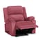 In House Velvet Rocking &amp; Rotating Recliner Chair - Dark Pink - AB02