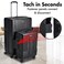 TACH Connectable 2 Pcs Luggage Set   20" &amp; 28" Spinner Luggage with TSA Locks   Hard Shell  Patented Built-In Connecting System Easily Links 6 Bags - Grey