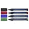Schneider Maxx 293 Whiteboard Markers - 4 Pens - Assorted Colors