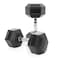 Harley Fitness 17.50KG Rubber Coated Fixed Hex Dumbbell 1 Pair