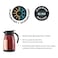 Borosil Vacuum Stainless Steel Teapot Red 1L
