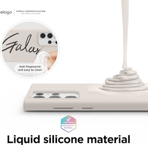 Elago Silicone for Samsung Galaxy S22 ULTRA case cover - Stone