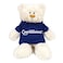 Caravaan - Cream Bear w/ Congratulations Print on Blue  Hoodie 38cm
