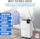 Swiss Design Dehumidifier Mold Prevention for Home &amp; Office up to 70m&sup2; Soundless-Operation, Smart Night &amp; Swing Modes, 24H Timer, Continuous Drainage Albert, 2-Year Warranty by Manufacturer-GCC Plug