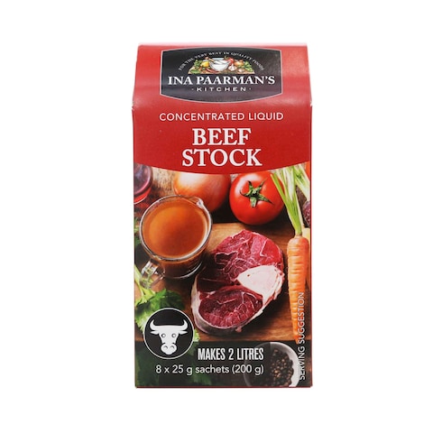 Ina Paarman&#39;s Concentrated Liquid Beef Stock 25g&times;8