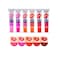 6 Colors Romantic Bear Lip Gloss Tattoo Stain Magic Peel Off Mask Long Lasting